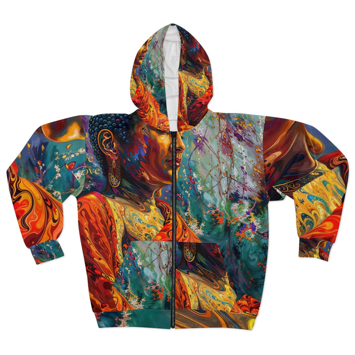 Meditative Vibrant Tranquility - Unisex Zip Hoodie - All Over Prints - g(0D·IO) - XS - -