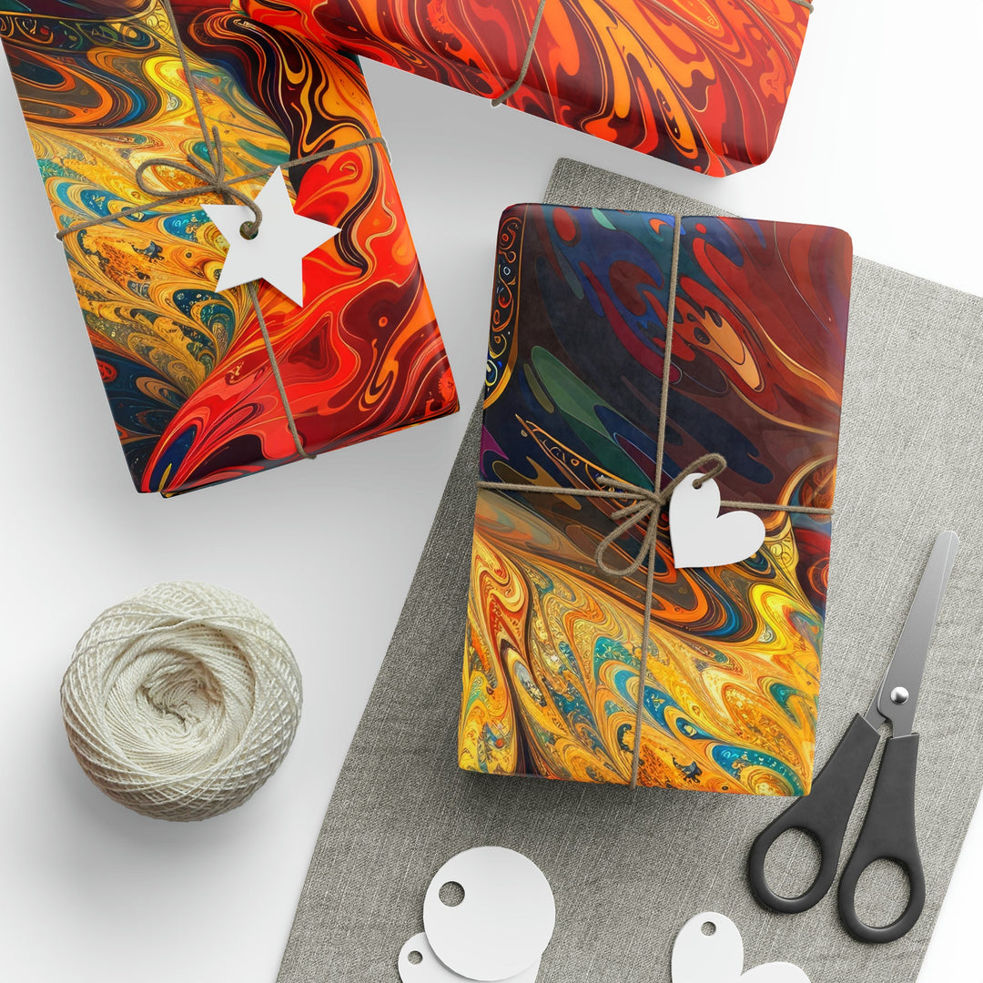 Meditative Vibrant Tranquility - Wrapping Paper - Home Decor - g(0D·IO) - 30" x 180" - Matte -