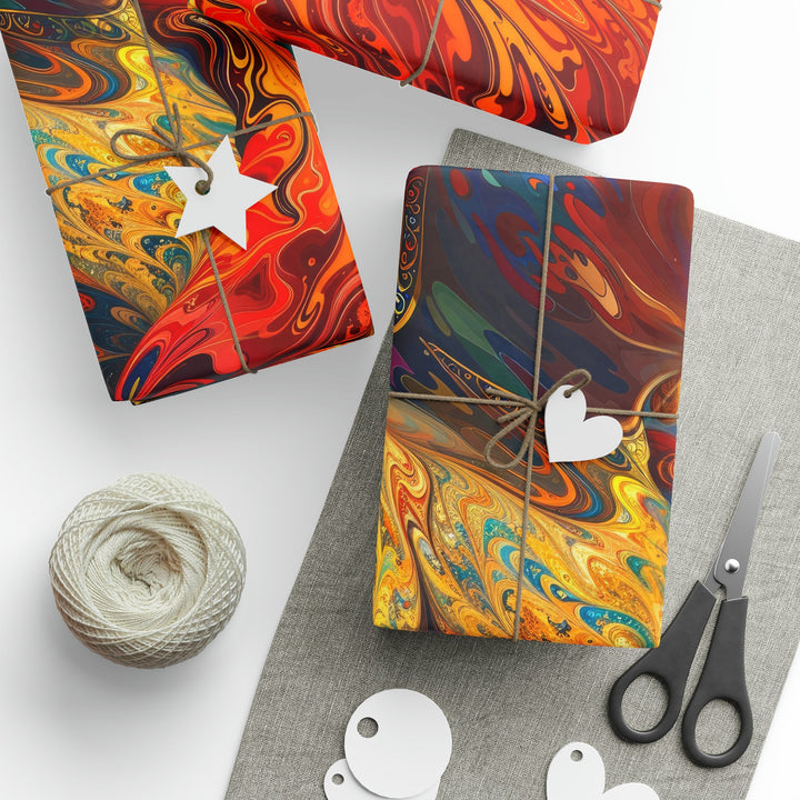 Meditative Vibrant Tranquility - Wrapping Paper - Home Decor - g(0D·IO) - 30" x 180" - Matte -