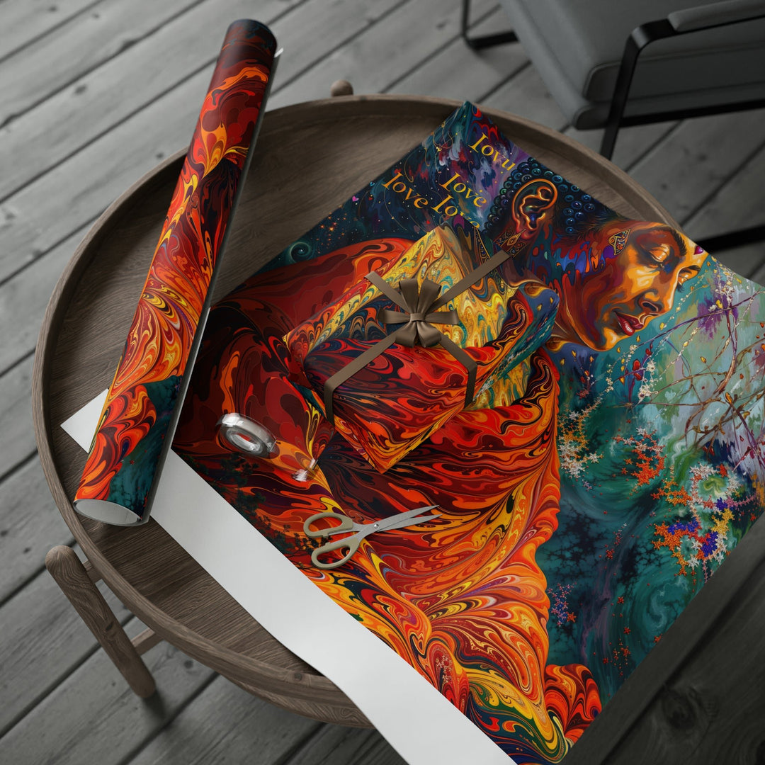 Meditative Vibrant Tranquility - Wrapping Paper - Home Decor - g(0D·IO) - 30" x 180" - Matte -