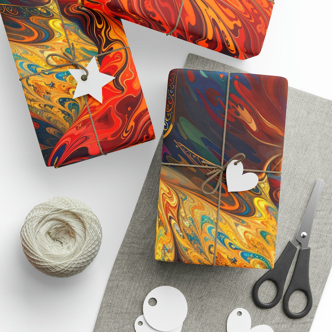 Meditative Vibrant Tranquility - Wrapping Paper - Home Decor - g(0D·IO) - 30" x 180" - Matte -