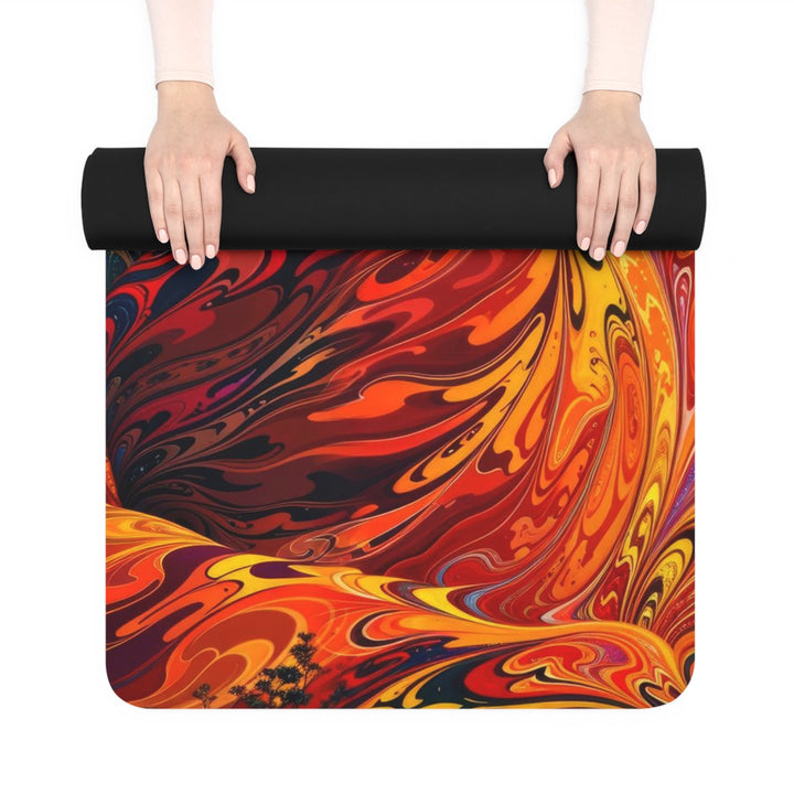 Meditative Vibrant Tranquility - Yoga Mat - Home Decor - g(0D·IO) - 24” x 68” - -
