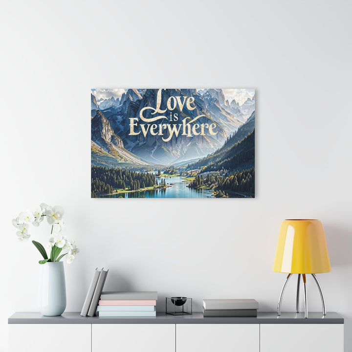 Mountainous Love Reflection - Acrylic Prints (French Cleat Hanging) - Home Decor - g(0D·IO) - 24" x 36" (Vertical) - 0.25'' -