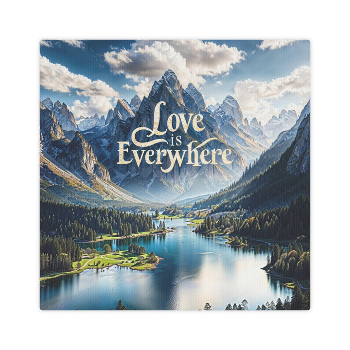 Mountainous Love Reflection - Canvas Photo Tile - Canvas - g(0D·IO) - 8" x 8" (Square) - 0.5" -