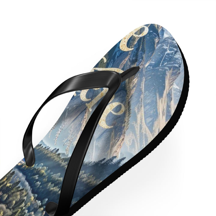 Mountainous Love Reflection - Flip Flops - Shoes - g(0D·IO) - XL - Black sole -