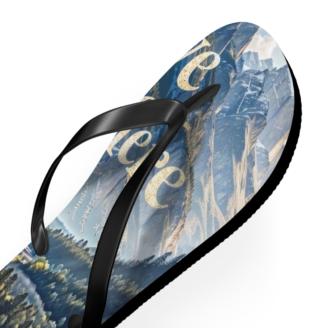 Mountainous Love Reflection - Flip Flops - Shoes - g(0D·IO) - XL - Black sole -