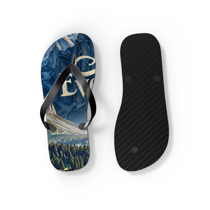 Mountainous Love Reflection - Flip Flops - Shoes - g(0D·IO) - XL - Black sole -