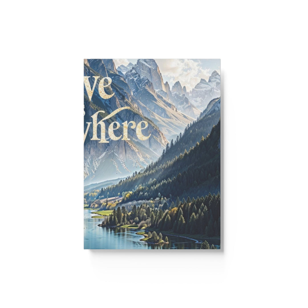 Mountainous Love Reflection - Hard Backed Journal - Paper products - g(0D·IO) - Ruled line - A5 - White