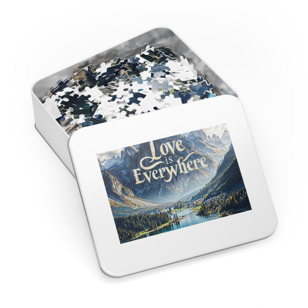 Mountainous Love Reflection - Jigsaw Puzzle (100, 252, 500, 1000 pieces) - Puzzle - g(0D·IO) - 29.25" × 19.75" (1000 pcs) - -
