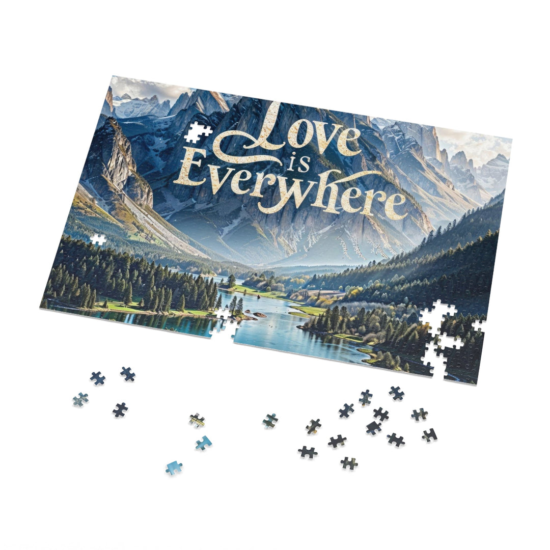 Mountainous Love Reflection - Jigsaw Puzzle (100, 252, 500, 1000 pieces) - Puzzle - g(0D·IO) - 29.25" × 19.75" (1000 pcs) - -