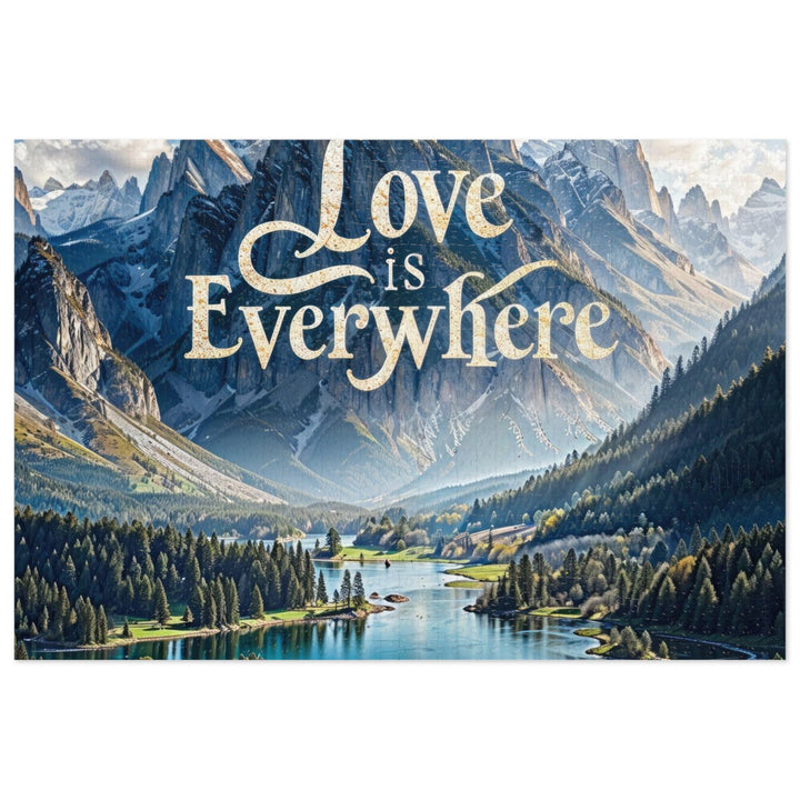 Mountainous Love Reflection - Jigsaw Puzzle (100, 252, 500, 1000 pieces) - Puzzle - g(0D·IO) - 29.25" × 19.75" (1000 pcs) - -