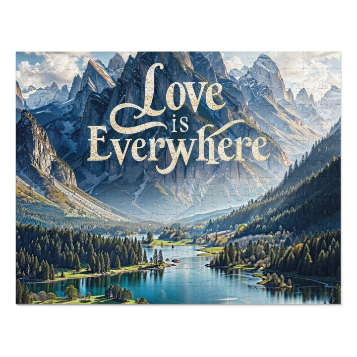 Mountainous Love Reflection - Jigsaw Puzzle (100, 252, 500, 1000 pieces) - Puzzle - g(0D·IO) - 14" × 11" (252 pcs) - -