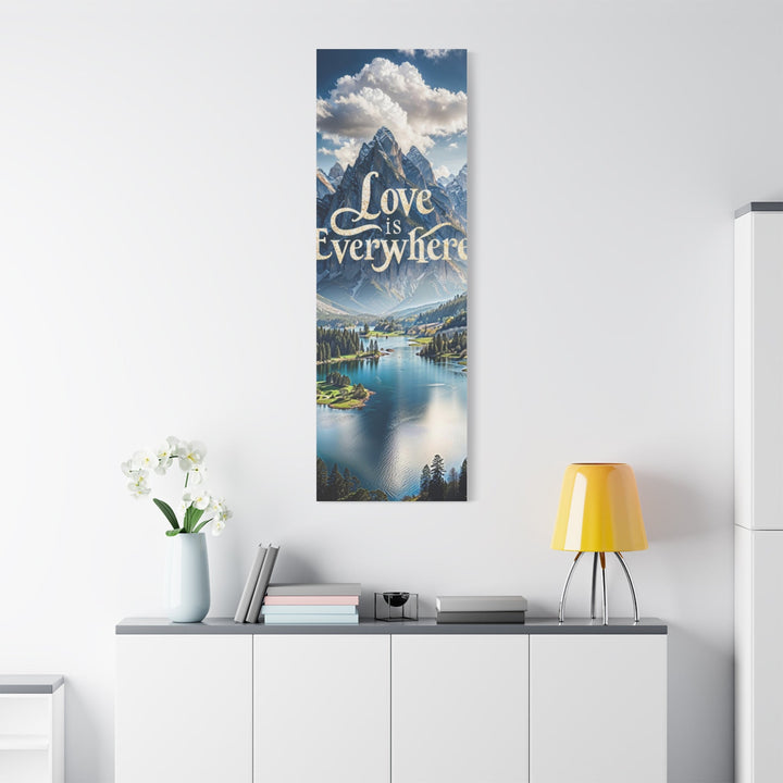 Mountainous Love Reflection - Matte Canvas Print 1.25" - Canvas - g(0D·IO) - 36" x 36" - 1.25" -