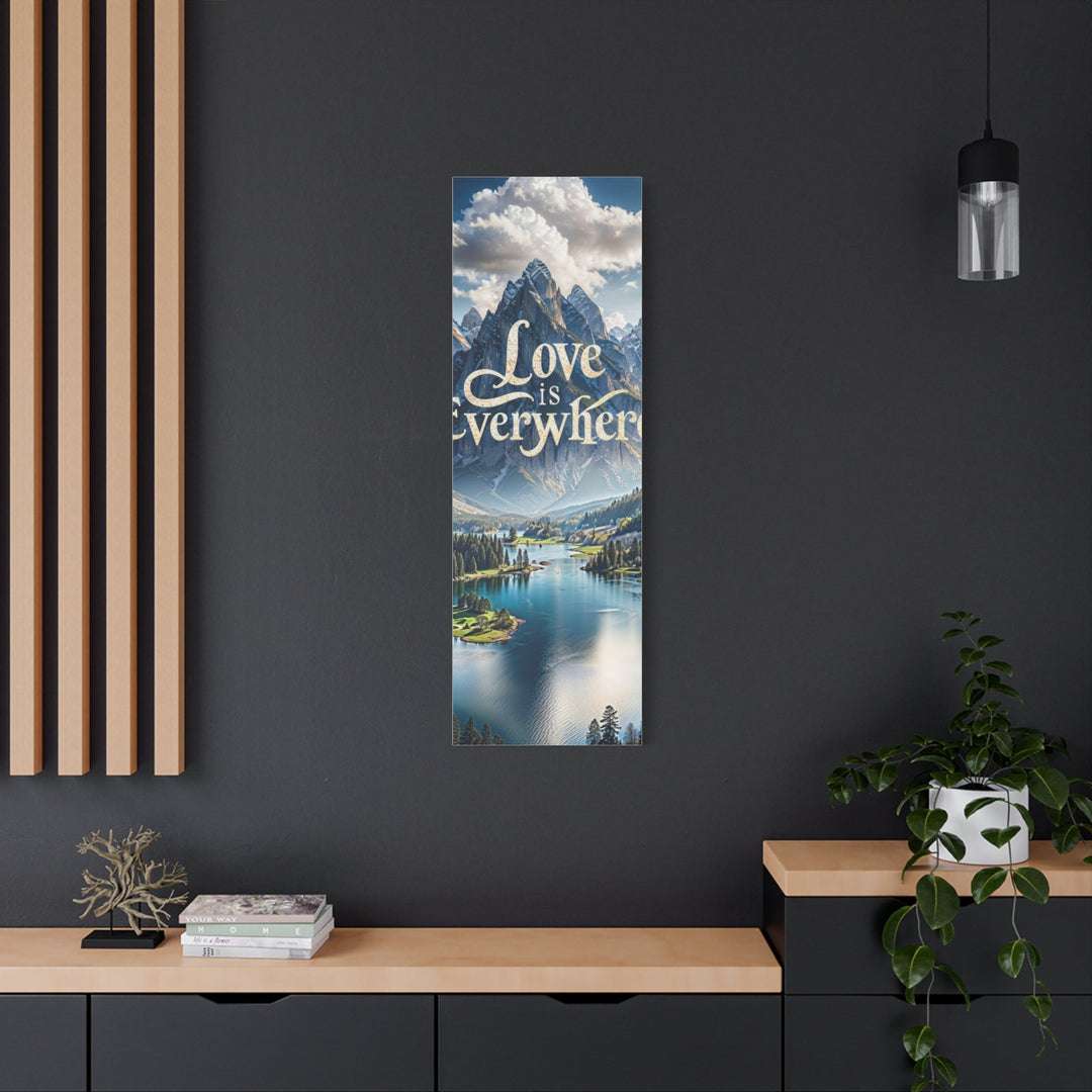 Mountainous Love Reflection - Matte Canvas Print 1.25" - Canvas - g(0D·IO) - 36" x 36" - 1.25" -