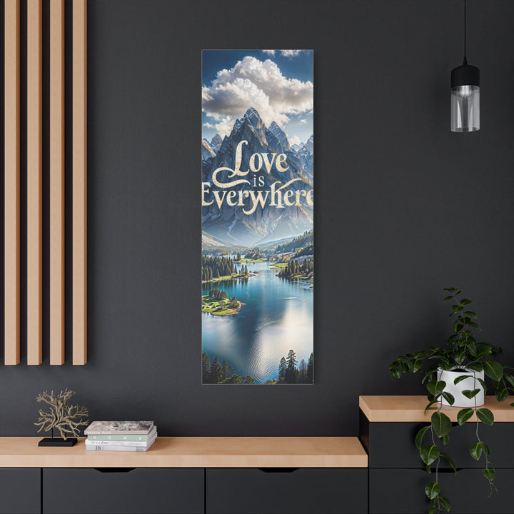 Mountainous Love Reflection - Matte Canvas Print 1.25" - Canvas - g(0D·IO) - 36" x 36" - 1.25" -