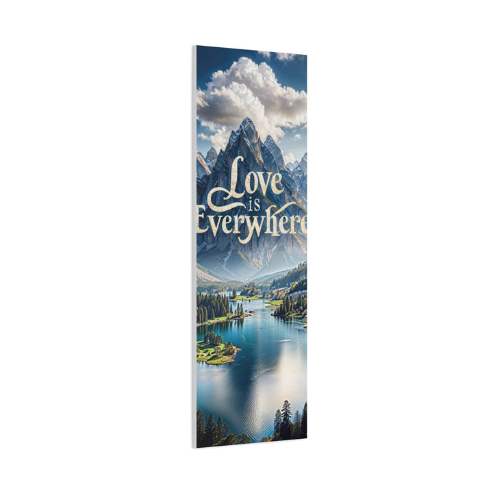 Mountainous Love Reflection - Matte Canvas Print 1.25" - Canvas - g(0D·IO) - 36" x 36" - 1.25" -