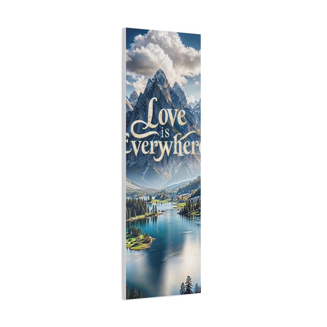 Mountainous Love Reflection - Matte Canvas Print 1.25" - Canvas - g(0D·IO) - 36" x 36" - 1.25" -