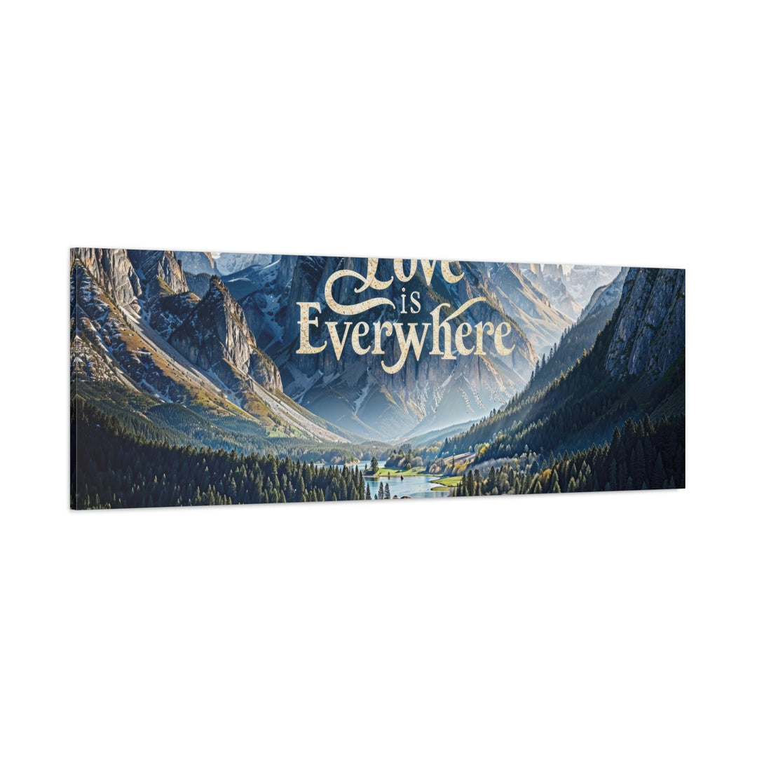 Mountainous Love Reflection - Matte Canvas Print 1.25" - Canvas - g(0D·IO) - 36" x 36" - 1.25" -