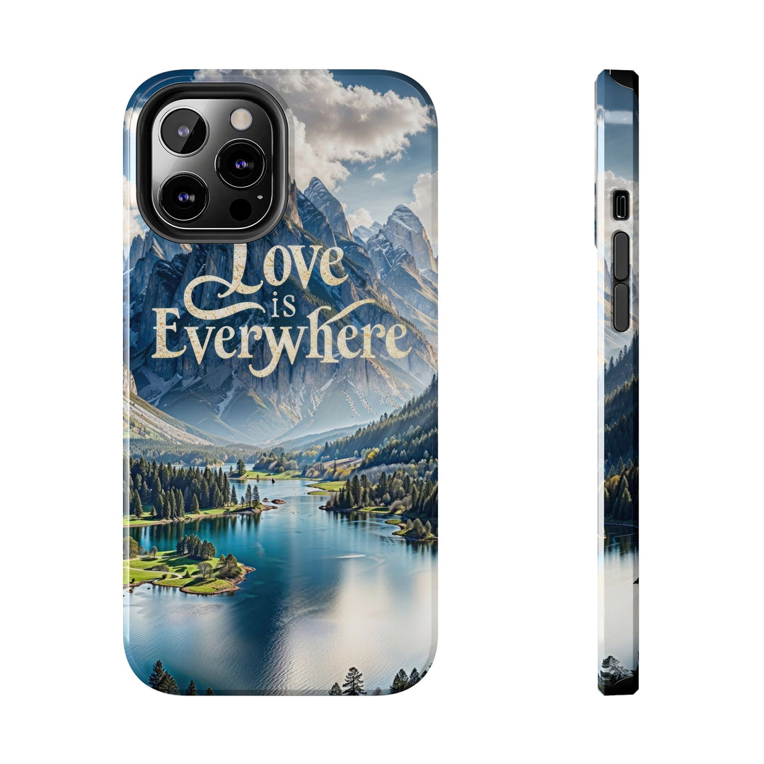 Mountainous Love Reflection - Tough Phone Case - Phone Case - g(0D·IO) - iPhone 12 Pro Max - -