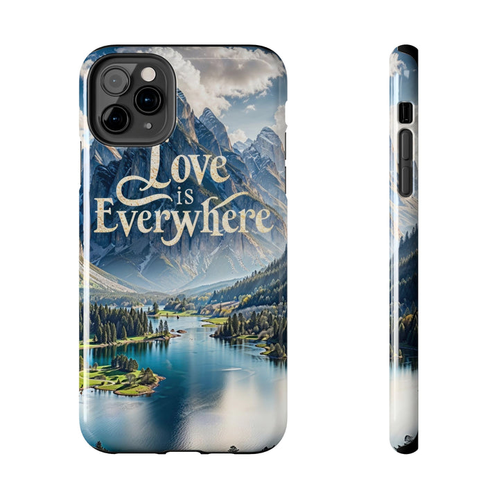 Mountainous Love Reflection - Tough Phone Case - Phone Case - g(0D·IO) - iPhone 11 Pro Max - -