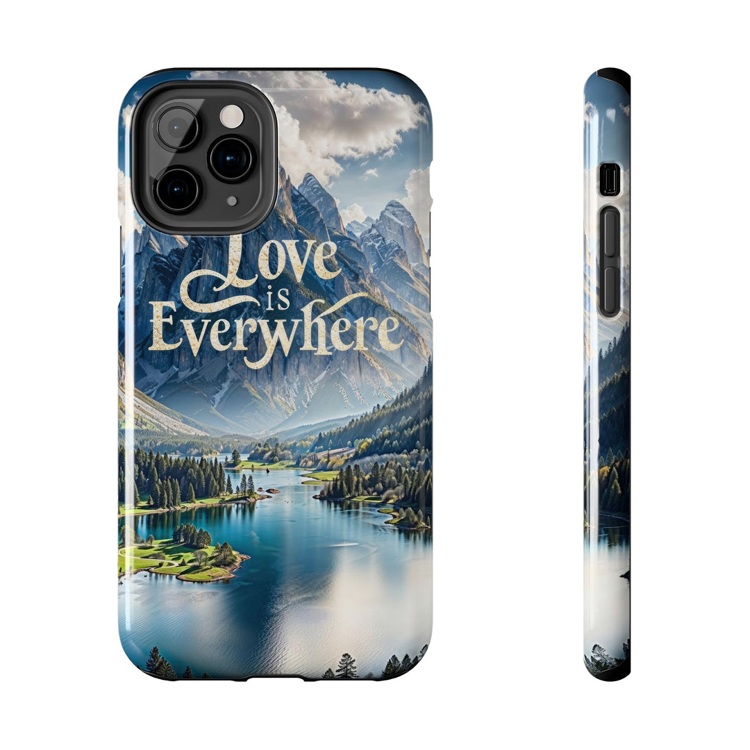 Mountainous Love Reflection - Tough Phone Case - Phone Case - g(0D·IO) - iPhone 11 Pro - -