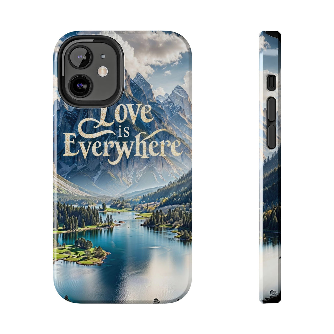 Mountainous Love Reflection - Tough Phone Case - Phone Case - g(0D·IO) - iPhone 12 Mini - -