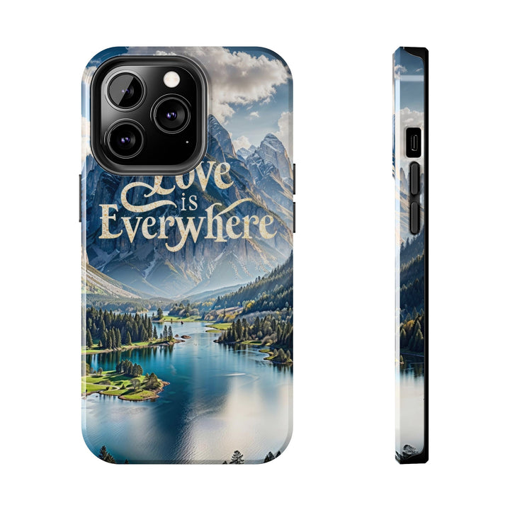Mountainous Love Reflection - Tough Phone Case - Phone Case - g(0D·IO) - iPhone 13 Pro - -