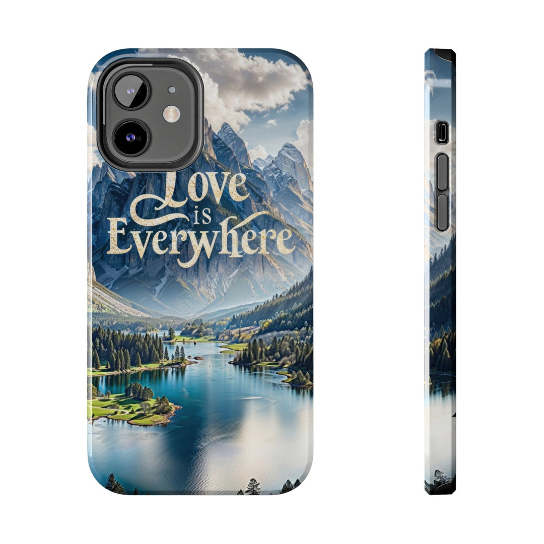 Mountainous Love Reflection - Tough Phone Case - Phone Case - g(0D·IO) - iPhone 12 - -