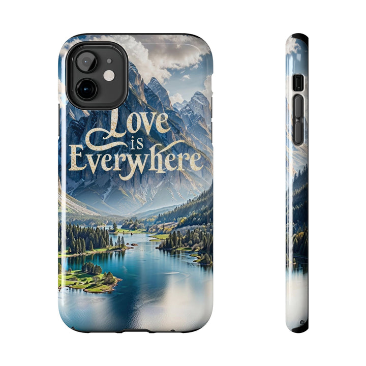 Mountainous Love Reflection - Tough Phone Case - Phone Case - g(0D·IO) - iPhone 11 - -