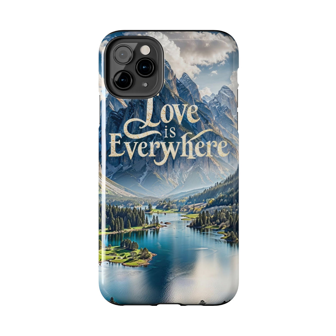 Mountainous Love Reflection - Tough Phone Case - Phone Case - g(0D·IO) - iPhone 13 Mini - -