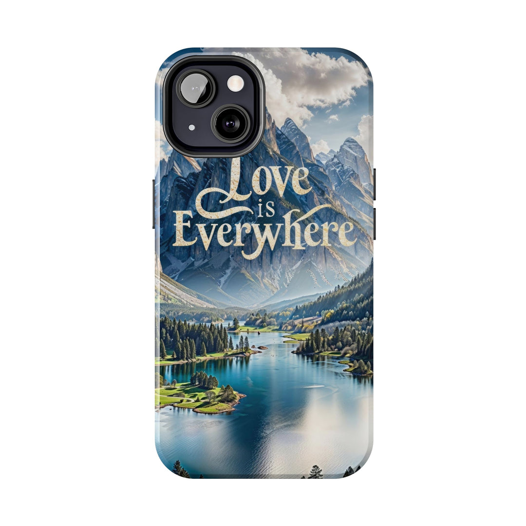 Mountainous Love Reflection - Tough Phone Case - Phone Case - g(0D·IO) - iPhone 13 Mini - -