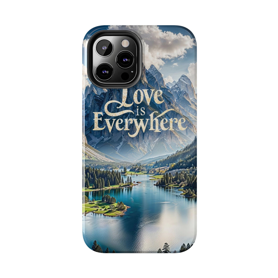 Mountainous Love Reflection - Tough Phone Case - Phone Case - g(0D·IO) - iPhone 13 Mini - -