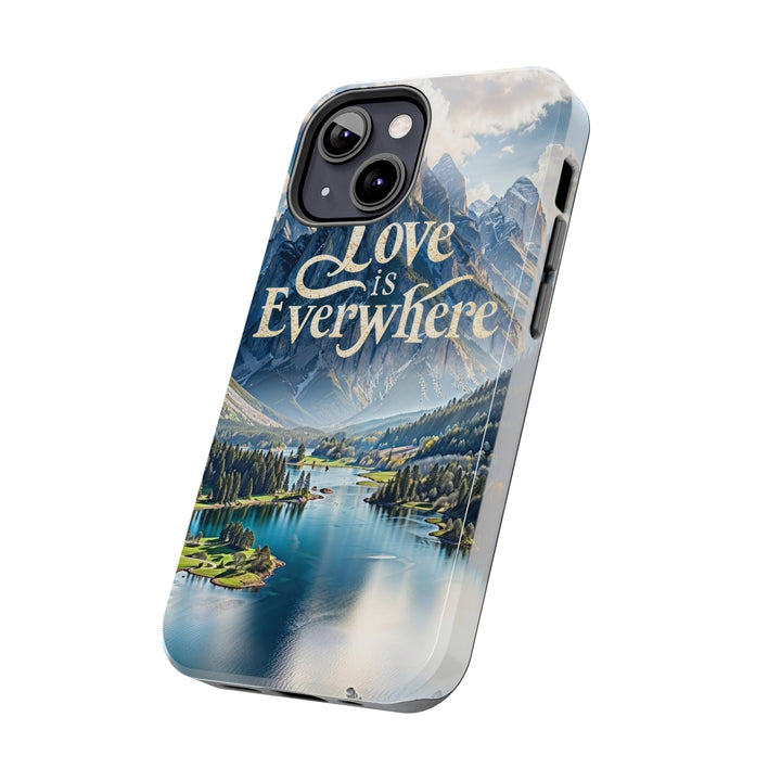 Mountainous Love Reflection - Tough Phone Case - Phone Case - g(0D·IO) - iPhone 13 Mini - -