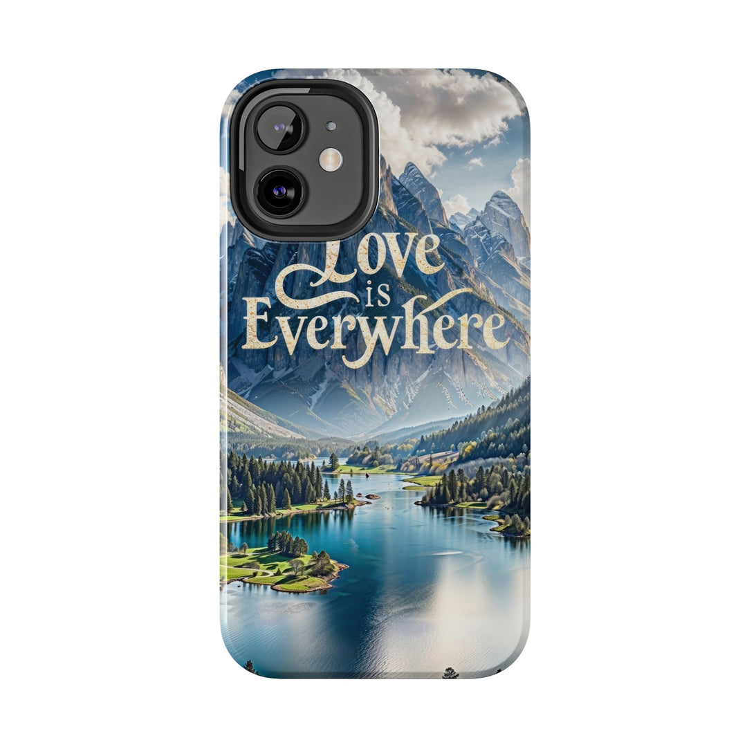 Mountainous Love Reflection - Tough Phone Case - Phone Case - g(0D·IO) - iPhone 13 Mini - -