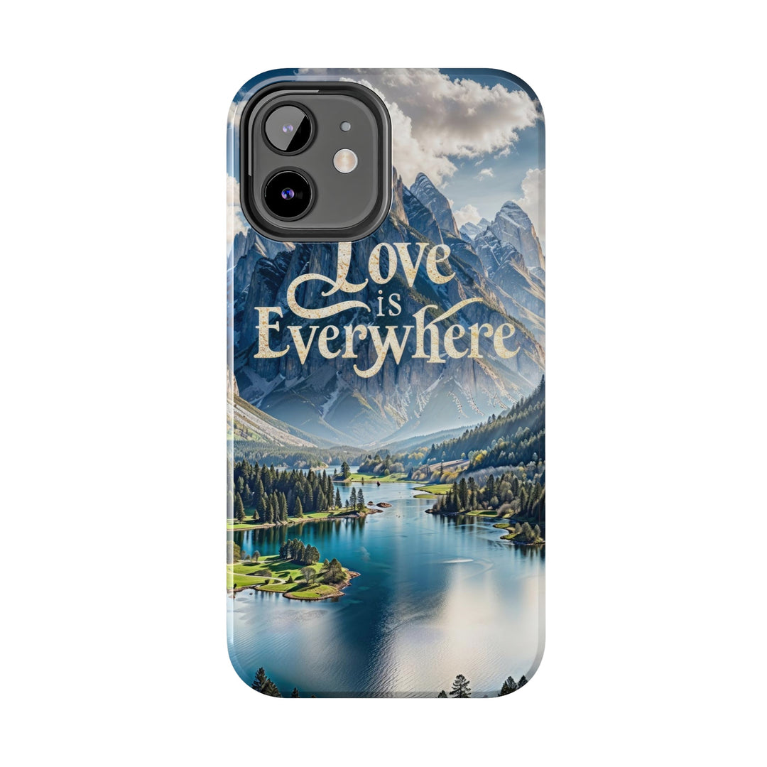 Mountainous Love Reflection - Tough Phone Case - Phone Case - g(0D·IO) - iPhone 13 Mini - -