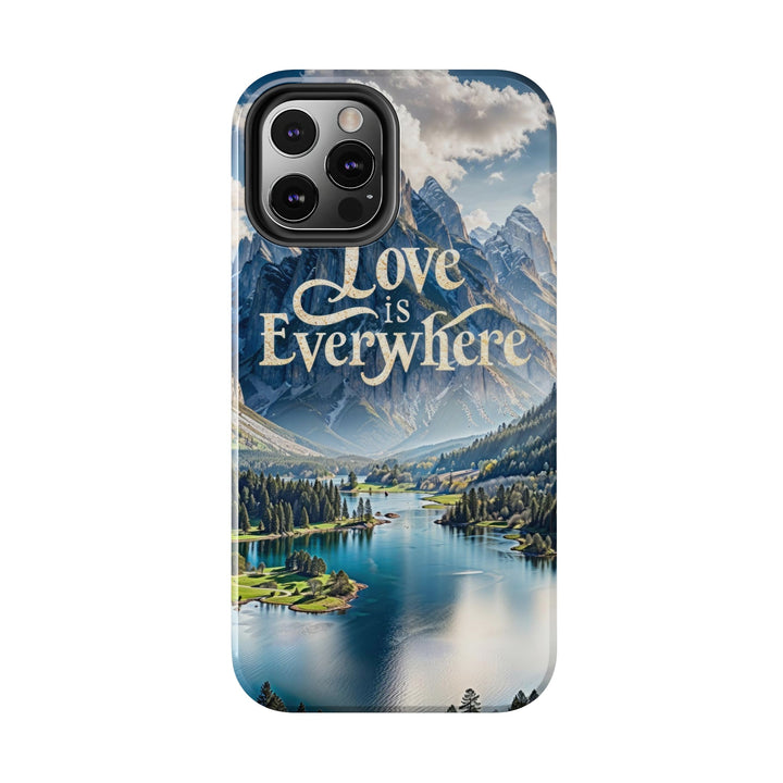 Mountainous Love Reflection - Tough Phone Case - Phone Case - g(0D·IO) - iPhone 13 Mini - -