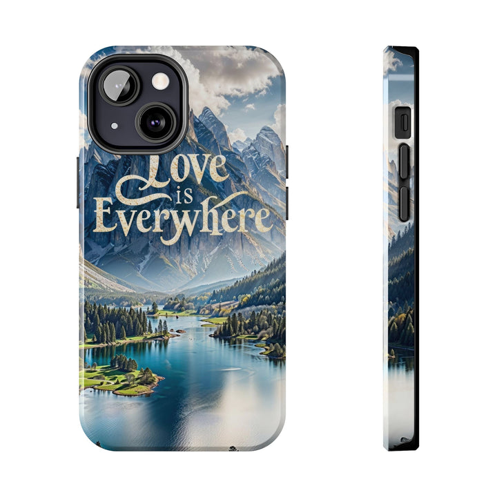 Mountainous Love Reflection - Tough Phone Case - Phone Case - g(0D·IO) - iPhone 13 Mini - -