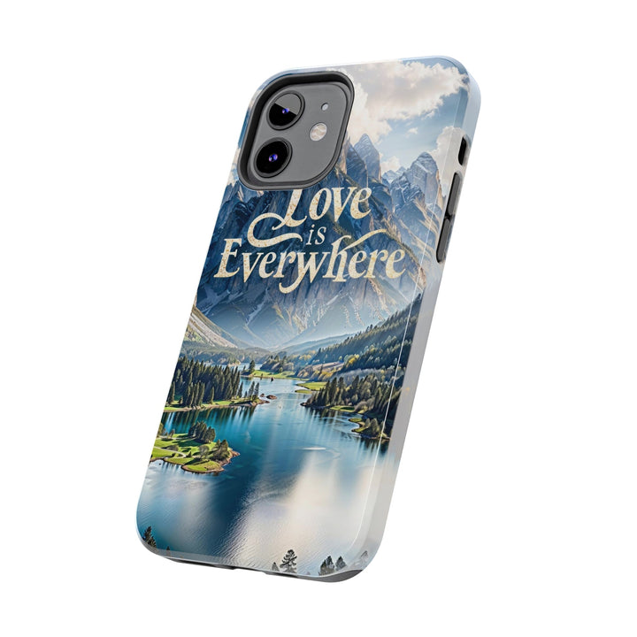 Mountainous Love Reflection - Tough Phone Case - Phone Case - g(0D·IO) - iPhone 13 Mini - -
