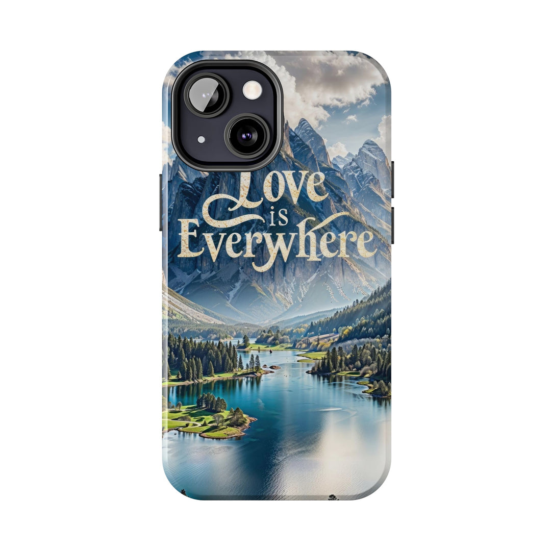 Mountainous Love Reflection - Tough Phone Case - Phone Case - g(0D·IO) - iPhone 13 Mini - -