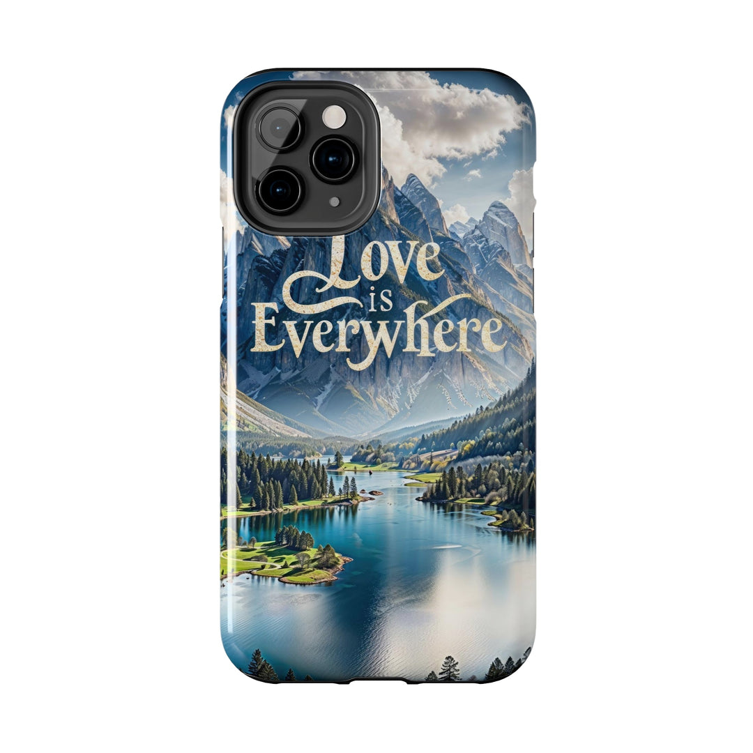 Mountainous Love Reflection - Tough Phone Case - Phone Case - g(0D·IO) - iPhone 13 Mini - -