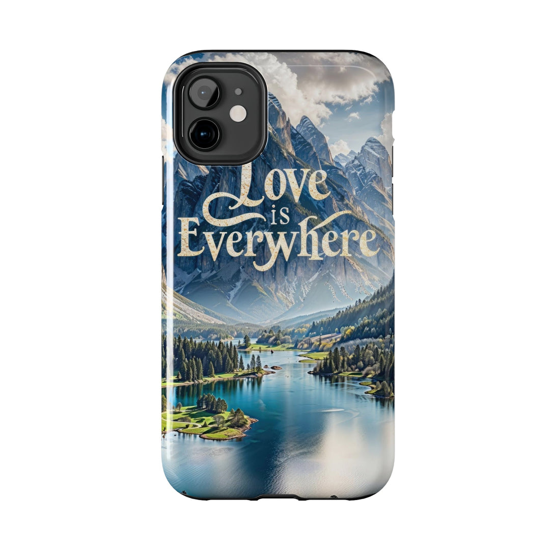 Mountainous Love Reflection - Tough Phone Case - Phone Case - g(0D·IO) - iPhone 13 Mini - -