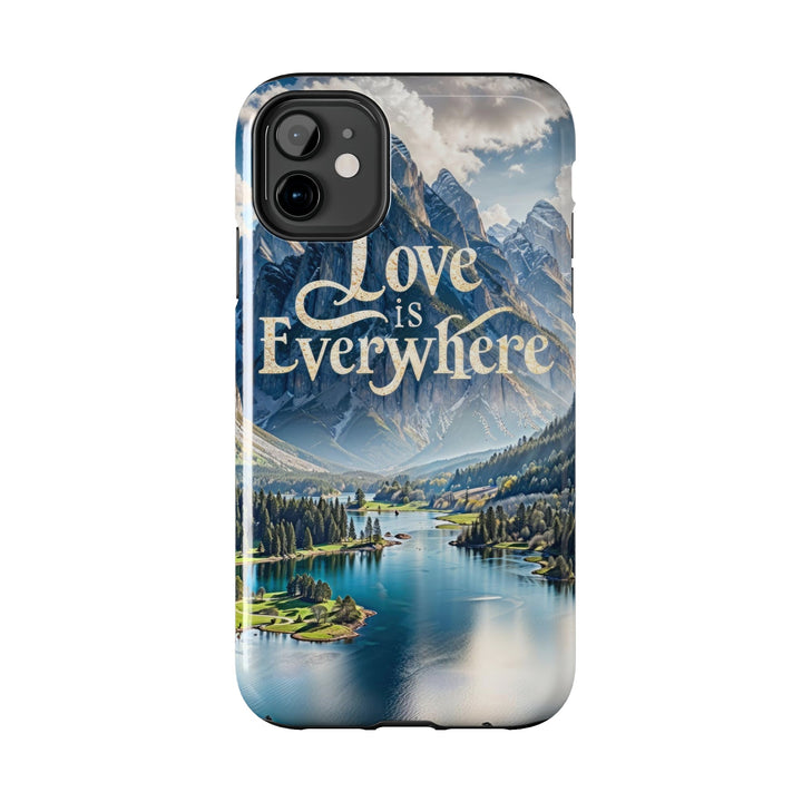 Mountainous Love Reflection - Tough Phone Case - Phone Case - g(0D·IO) - iPhone 13 Mini - -