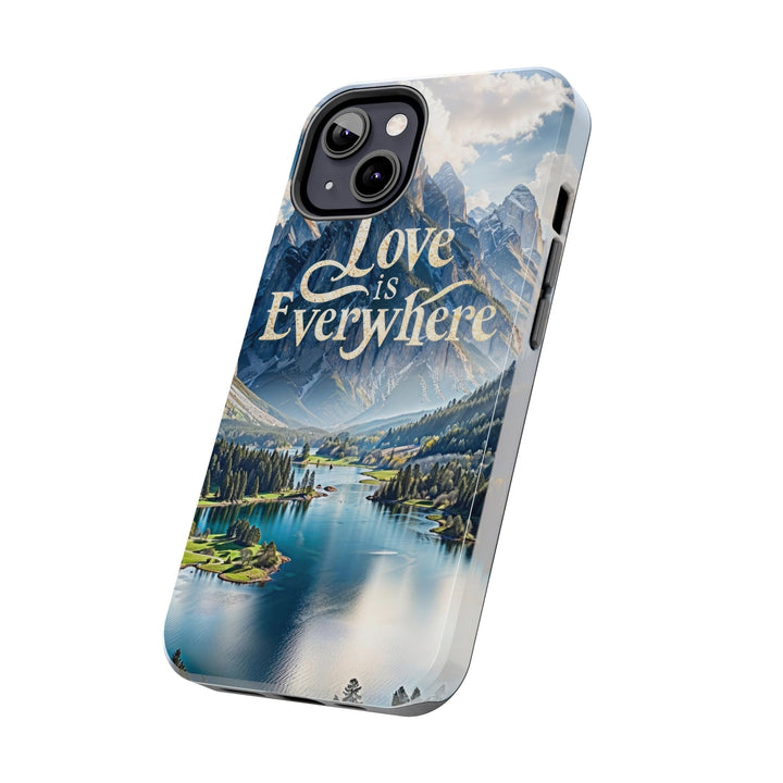 Mountainous Love Reflection - Tough Phone Case - Phone Case - g(0D·IO) - iPhone 13 Mini - -
