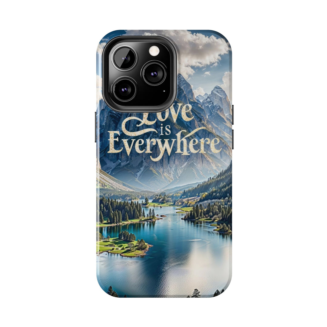 Mountainous Love Reflection - Tough Phone Case - Phone Case - g(0D·IO) - iPhone 13 Mini - -