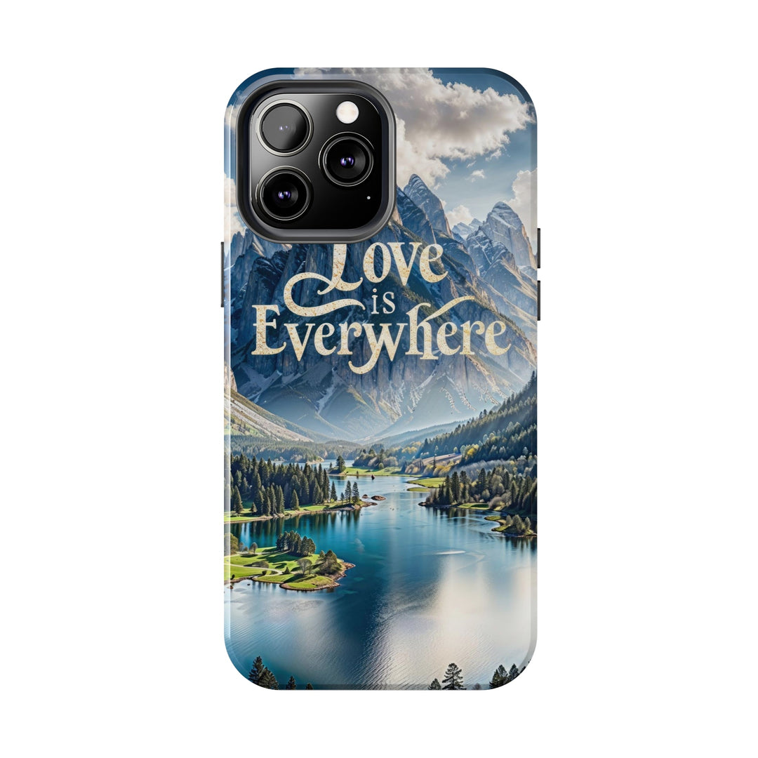 Mountainous Love Reflection - Tough Phone Case - Phone Case - g(0D·IO) - iPhone 13 Mini - -