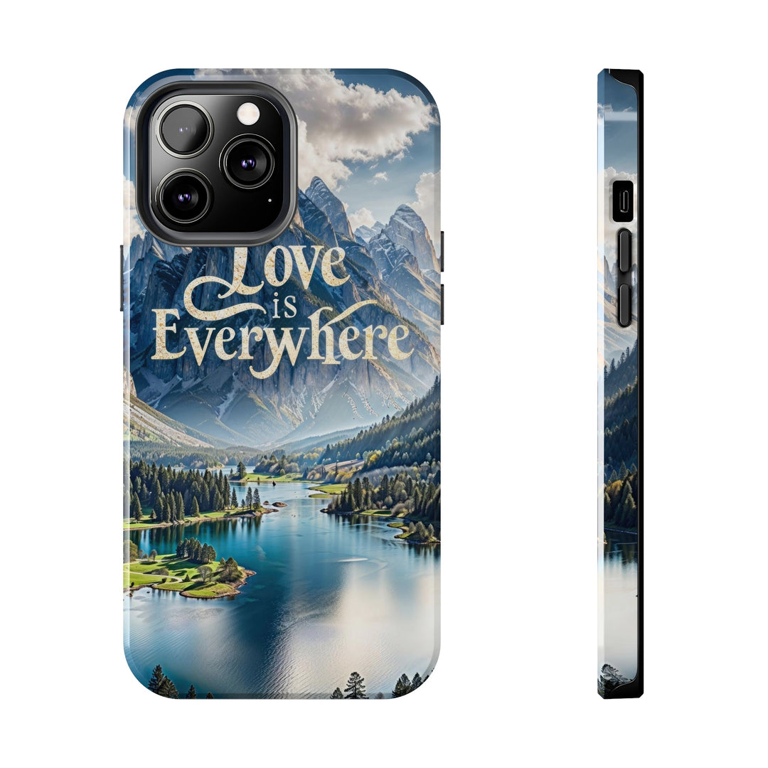 Mountainous Love Reflection - Tough Phone Case - Phone Case - g(0D·IO) - iPhone 13 Pro Max - -