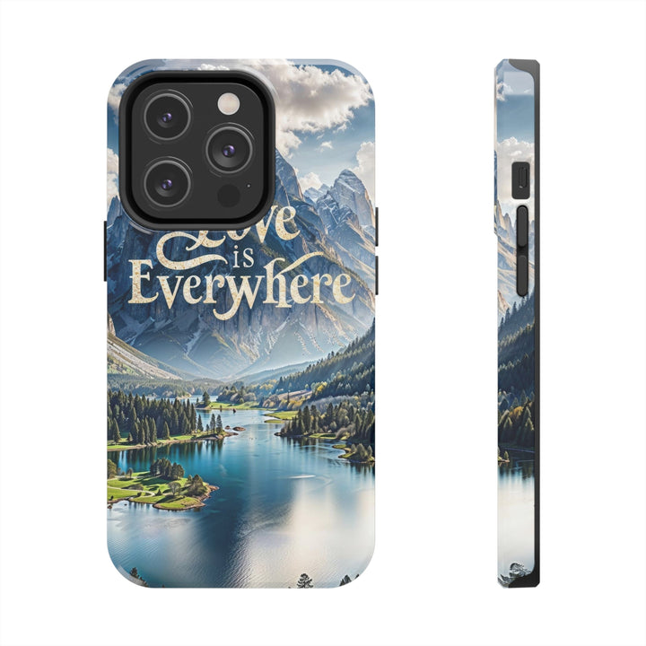 Mountainous Love Reflection - Tough Phone Case - Phone Case - g(0D·IO) - iPhone 14 Pro - -