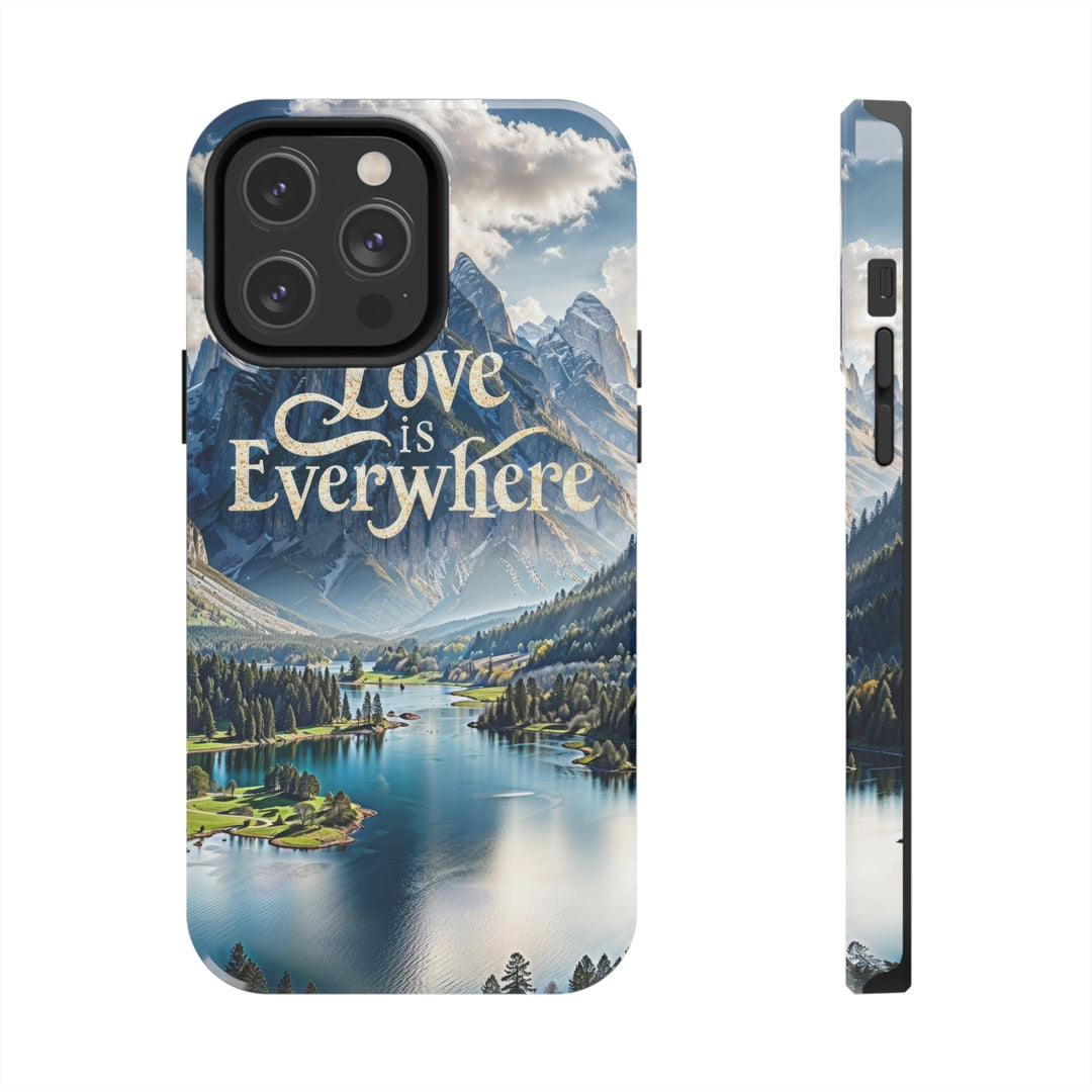 Mountainous Love Reflection - Tough Phone Case - Phone Case - g(0D·IO) - iPhone 14 Pro Max - -