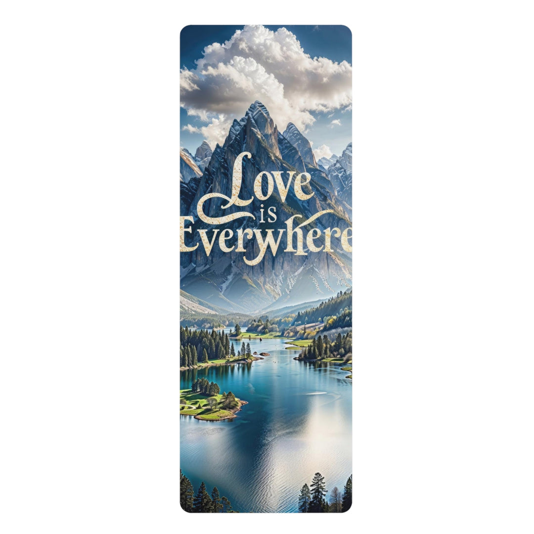 Mountainous Love Reflection - Yoga Mat - Home Decor - g(0D·IO) - 24” x 68” - -