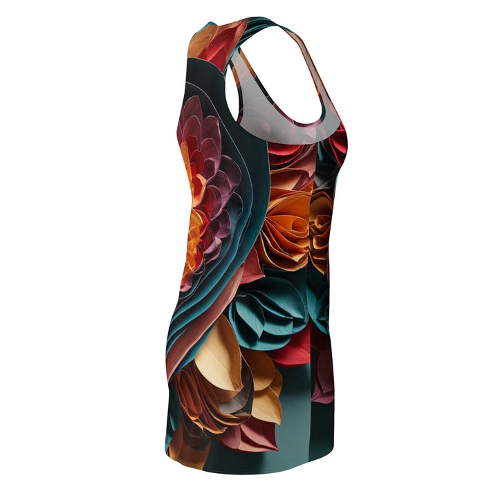 Multilayered Floral Heart - Racerback Dress - All Over Prints - g(0D·IO) - XS - -